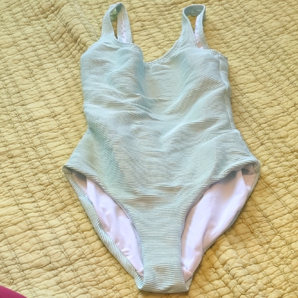Onia Other - Onia Light Sage Ribbed One-Piece Swimsuit - Size M